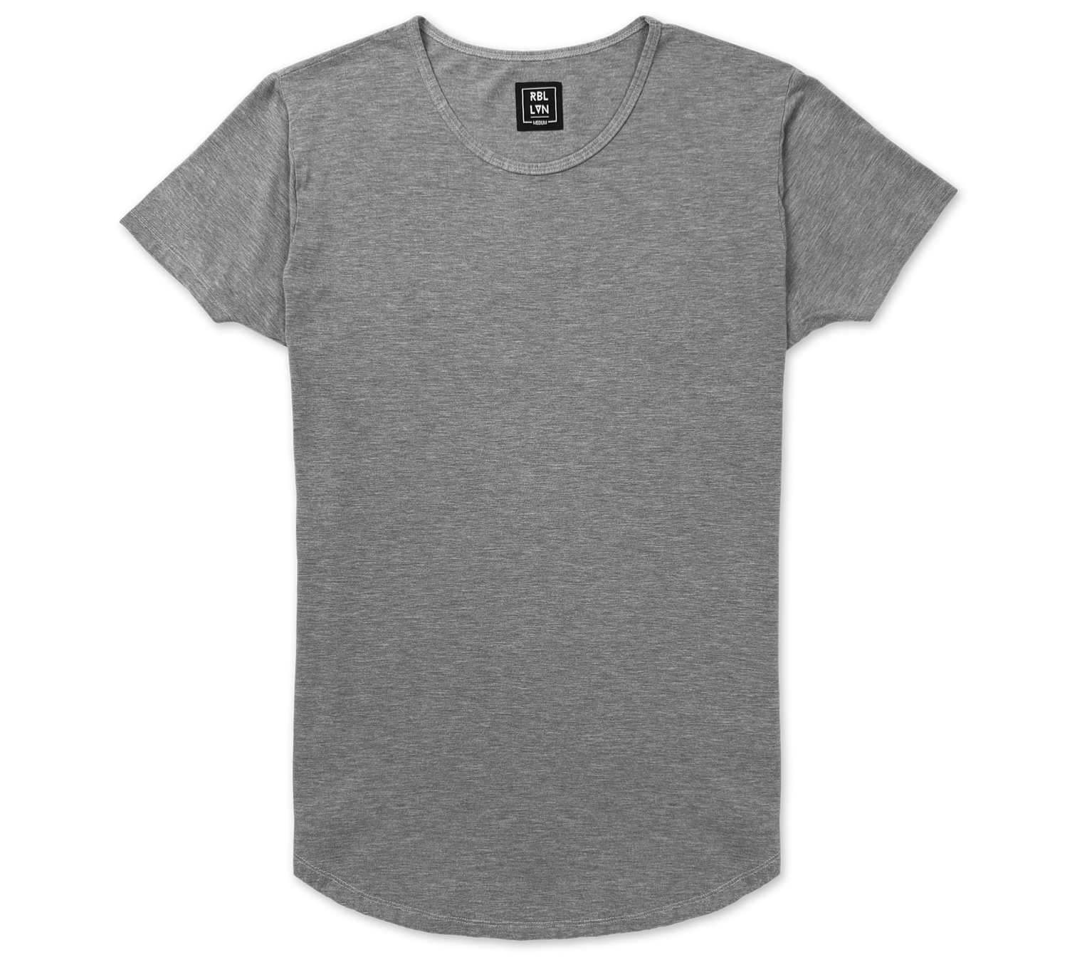 short sleeve drop cut tshirt stone grey