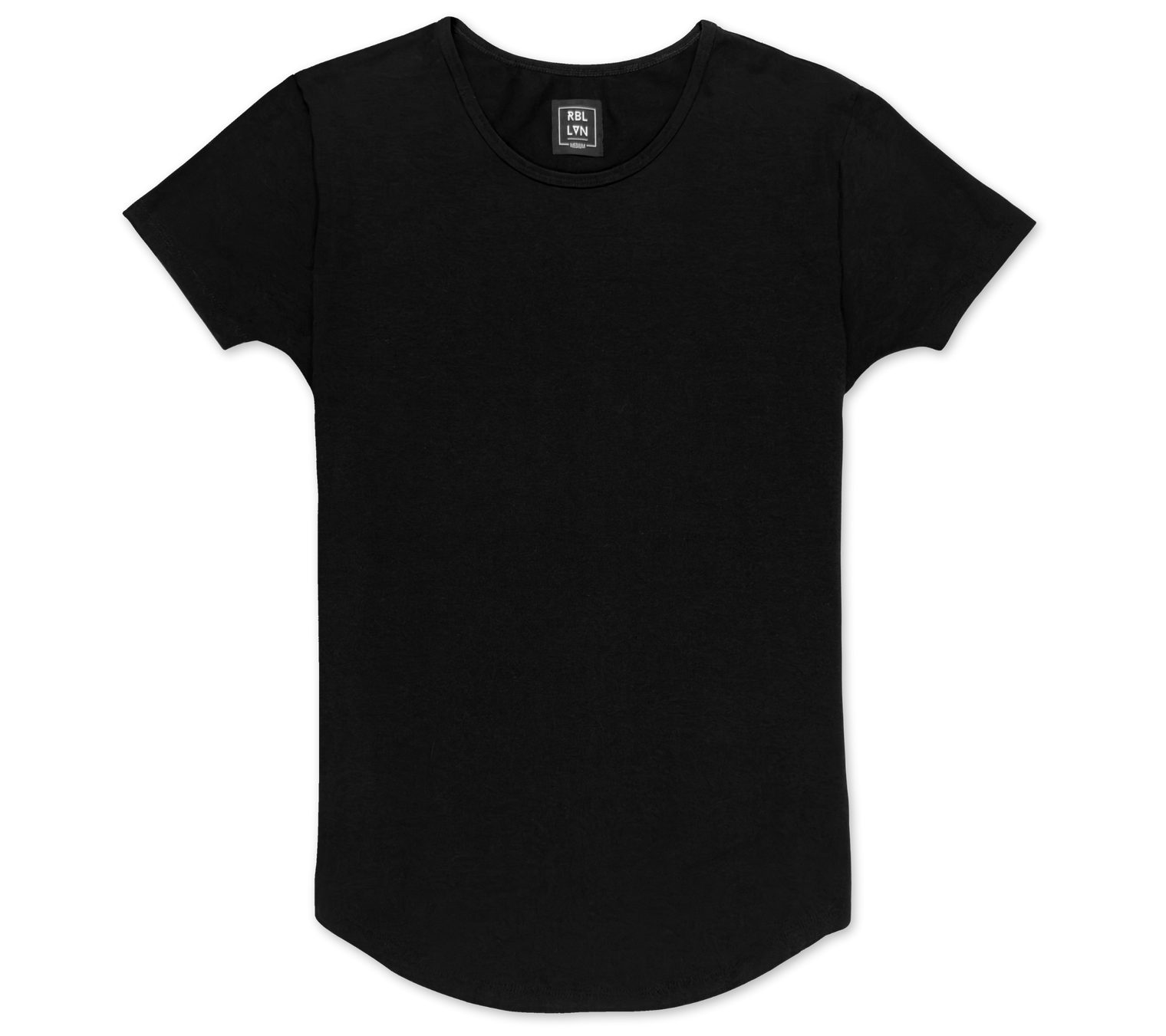 short sleeve drop cut tshirt onyx black