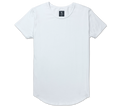 short sleeve drop cut tshirt polar white
