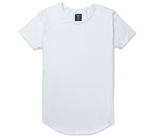 short sleeve drop cut tshirt polar white